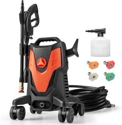 #ad COSTWAY 2400PSI Pressure Cleaner 4 Nozzles Soap Bottle 1.7 GPM $159.79