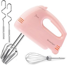 7 Speed Electric Hand Mixer Handheld Electric Whisk with Turbo Boost 304