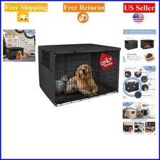 36In Black Heavy Duty Polyester Dog Crate Cover for 36-Inch Wire Cages