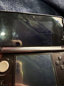 Nintendo 3DS Cosmo Black Includes Stylus *Tested/Works* READ DESC