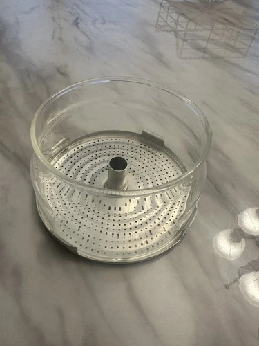 Vtg PYREX 6 Cup Coffee Pot Percolator 7756 Glass Basket and Bottom Strainer Only