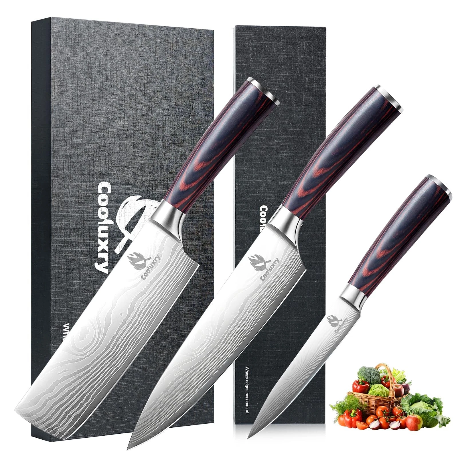 Kitchen Set, 3 Piece Professional Chef Set, High Carbon Stainless Steel Ultra...
Opens in a new wind