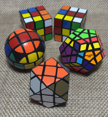 Vtg Magic Cube Magic Ball Puzzle Lot Tomy Megaminx Fidget Games