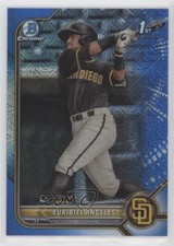 2022 Bowman Chrome Prospects Mega Box Blue Mojo Refractor Euribiel Angeles 0ft3