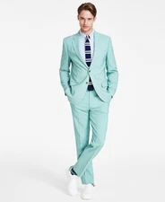 Nautica Men's Modern-Fit Seasonal Cotton Stretch Suit - Mint - 40R x W34