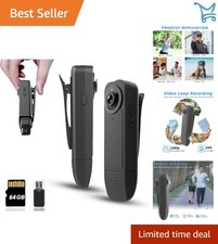 Mini Body Camera 1080P HD Night Vision Video Recorder for Security Work