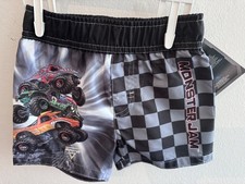 NWT Monster Jam Swim Trunks Boys 18 Months Board Shorts Beach Pool Wear