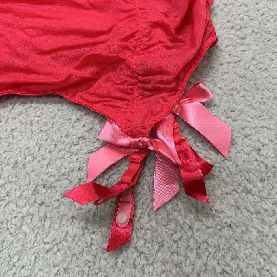 Victoria Secret Camisola de Peluche Mujer Tanque Talla 36C Babydoll Lencería Ligas Foto 2 de 4