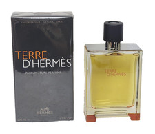 TERRE D' HERMES MEN 6.7 oz PARFUM PURE NEW SEALED