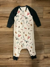 Nest Designs Gingerbread Man Pinecones  Sleeper Bamboo 2T-3T