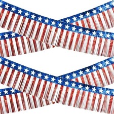 4th of July Decorations - 2 Pack Red White and Blue One Size,