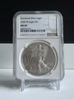 2020 W Burnished Silver Eagle MS69 NGC Graded Coin