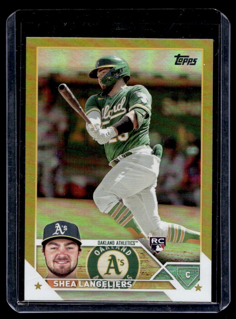 2023 Topps Gold Foil Shea Langeliers RC Oakland Athletics #127