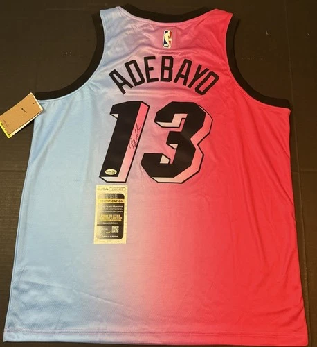 Bam Adebayo Signed Jersey Autographed Miami Heat City Edition Rare JSA Coa NBA