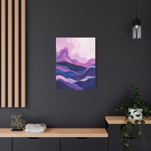Abstract Minimalist landscape rolling hills print Matte Canvas, Stretched, 1.25" - Picture 17 of 25