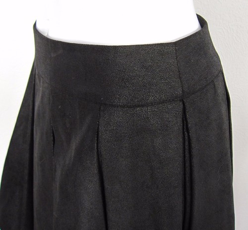 Red Saks Fifth Avenue Pleated Mini Skirt Size M Medium Solid Black - Bild 3 von 6