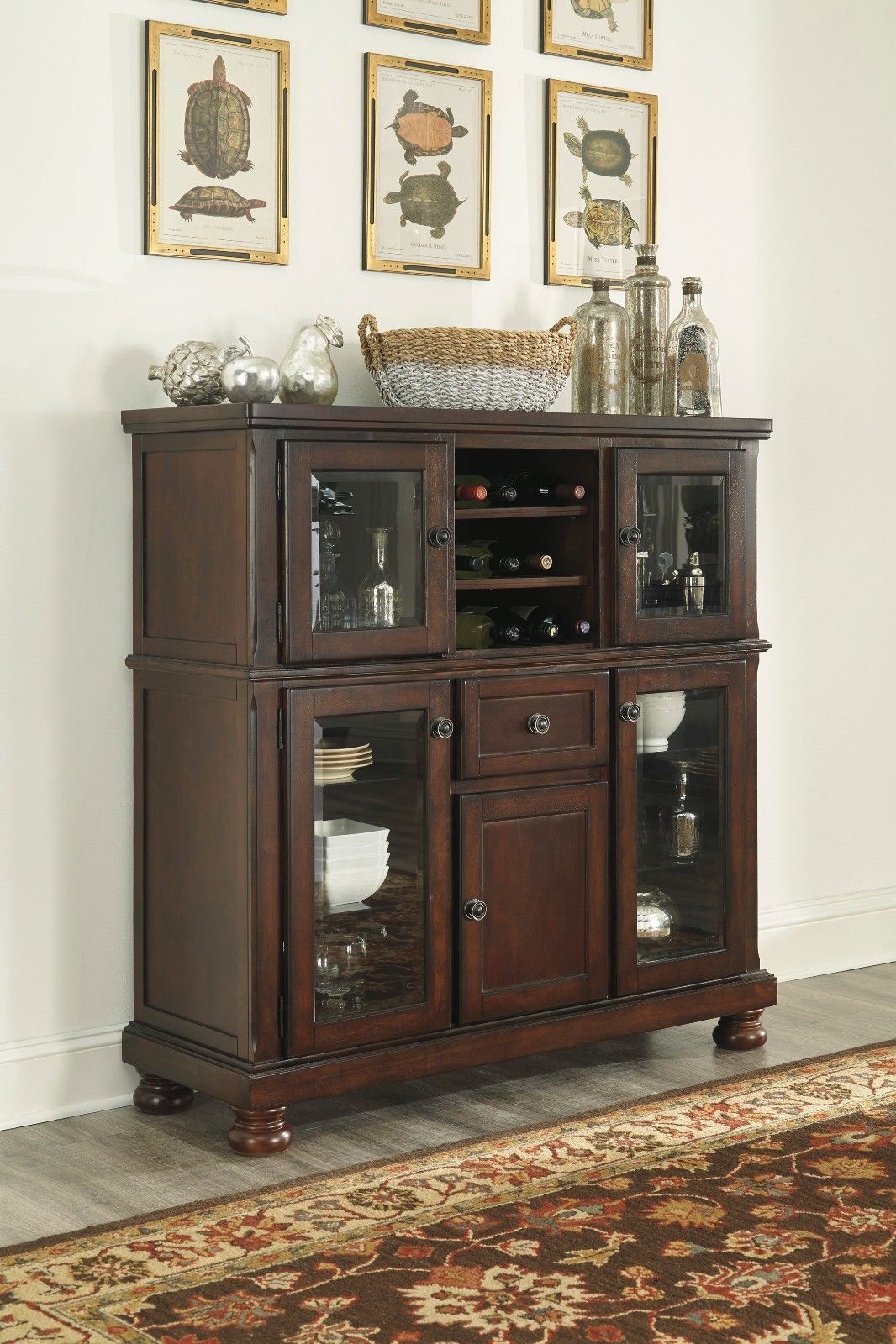 Ashley Furniture Porter 9 Piece Dining Room Table Set For Sale Online Ebay