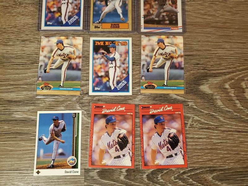 David Cone 1987 Topps Rookie Card RC - With Bonus Cards Lot - See Pics!