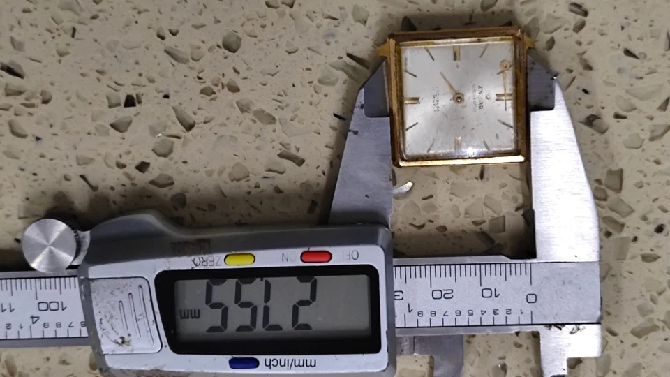 Reloj ultrasónico Enicar 1950 para hombre cuadrado cuerda manual chapado en oro FUNCIONA para piezas Foto 4 de 4