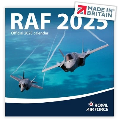 ALLTRADE Calendar 2025 Official Royal Air Force Large UK Holidays RAF MADE IN BRITAIN®