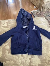 GUCCI NWT NAVY BLUE LONG SLEEVE SWEATSHIRT SZ 6/9 Month