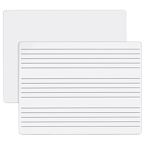 12 Pack Music Staff Whiteboards with Erasers, Dry Erase Lapboards (9 x