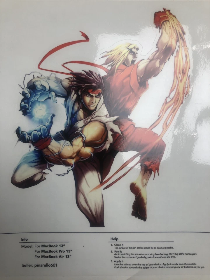 Street Fighter RYU And Ken Masters Capcom for MacBook AIr 13’/pro’13’ - Image 2 of 4