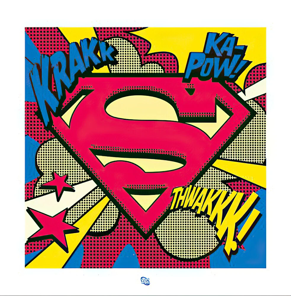 Superman - Marvel Comic Poster / Art Print (Pop-Art Ka-Pow) (Size: 16" X  16") | eBay