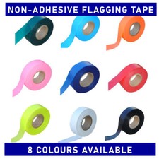 Coloured Flagging tape (non-adhesive) - forestry, surveys, construction, races