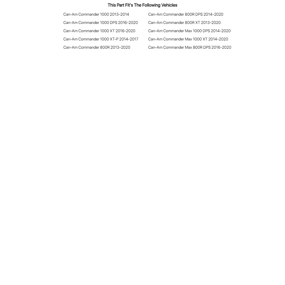 Tusk Steering Rack Tie Rod Kit Left For CANAM Commander 800R 20132020