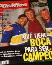 MARADONA - CANIGGIA - VEIRA - Revista El Gráfico # 4063 Argentina 1997