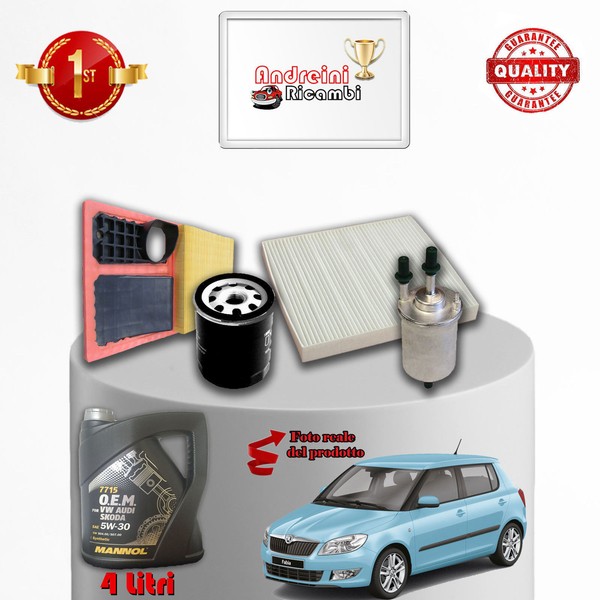 Inspektionskit Filter Und ÖL Skoda Fabia Ii 1.4 16V 63KW 86CV Von 2012->-image
