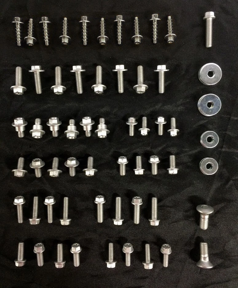 KIT DE PERNOS KTM SX XC-F EXC 76 piezas PLÁSTICO GUARDABARROS GUARDABARROS GUARDABARROS GUARDABARROS PROTECTOR 125 250 350 450 520 Foto 2 de 4