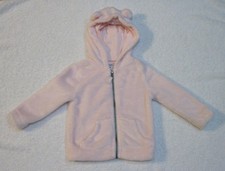 Carters Baby Girls Fuzzy Mouse Hoodie 3 Months Gray