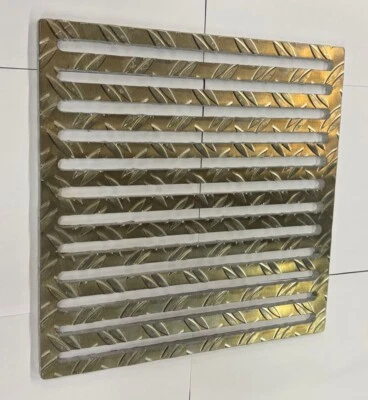 SCHLÖGEL Bodenablauf Aluminium Riffelblech Blechgitter Bodenblech geschlitzt