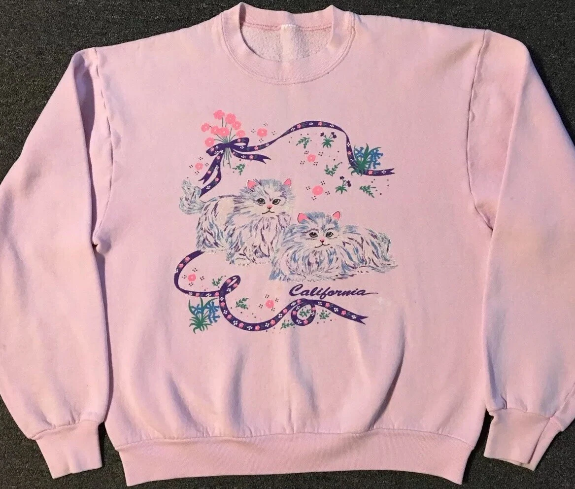 Faded top pink sweatshirt