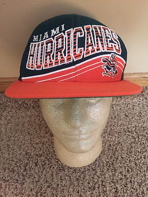 Miami Hurricanes Mesh Snapback NCAA Trucker Hat Baseball Cap Unique Vintage