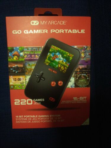 My Arcade GO GAMER PORTABLE 16 Bit Gaming System 220 Built-In Retro Games - Picture 1 of 2
