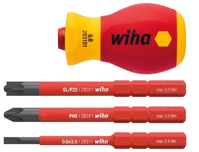 STUBBY VDE SCREWDRIVER SET - 3 SLIMBITS - 41230