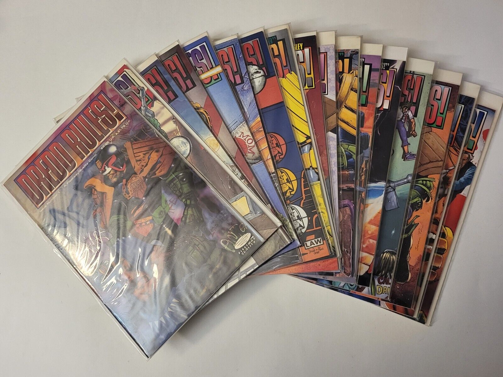 1991 - 1993 QC Fleetway Quality Comics Judge Dredd Rules Lot x17 1 & 4 - 19