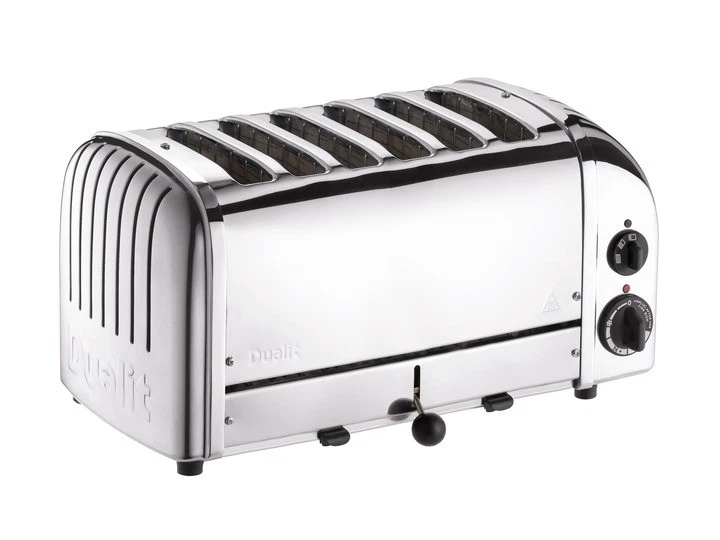 Dualit 60144 Classic Vario Slot Toaster 6 Slice Polished Chrome Stainless  Steel