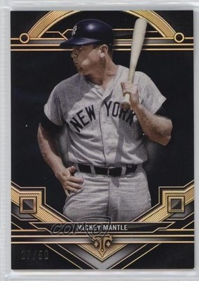 2024 Topps Triple Threads Onyx 27/50 Mickey Mantle #7 HOF 12kh
