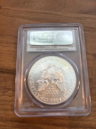 2015 (W) SILVER EAGLE PCGS MS69 FIRST STRIKE STRUCK AT WEST POINT