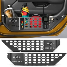 2Pcs Wrangler Door Storge Box Metal Front Side Door Pocket Storage Box for JL JT