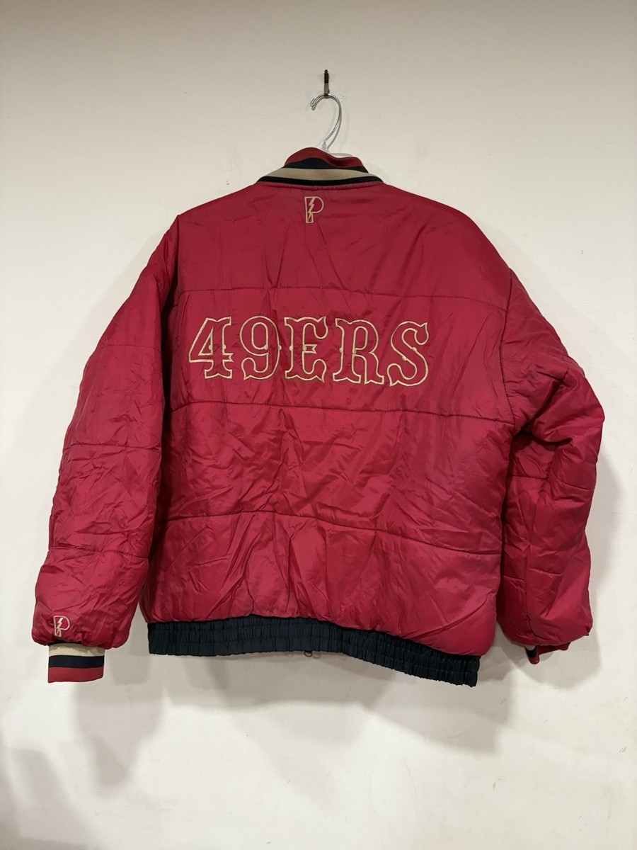 Vintage Pro Player San Francisco 49ers Puffer Jacket Mens XL