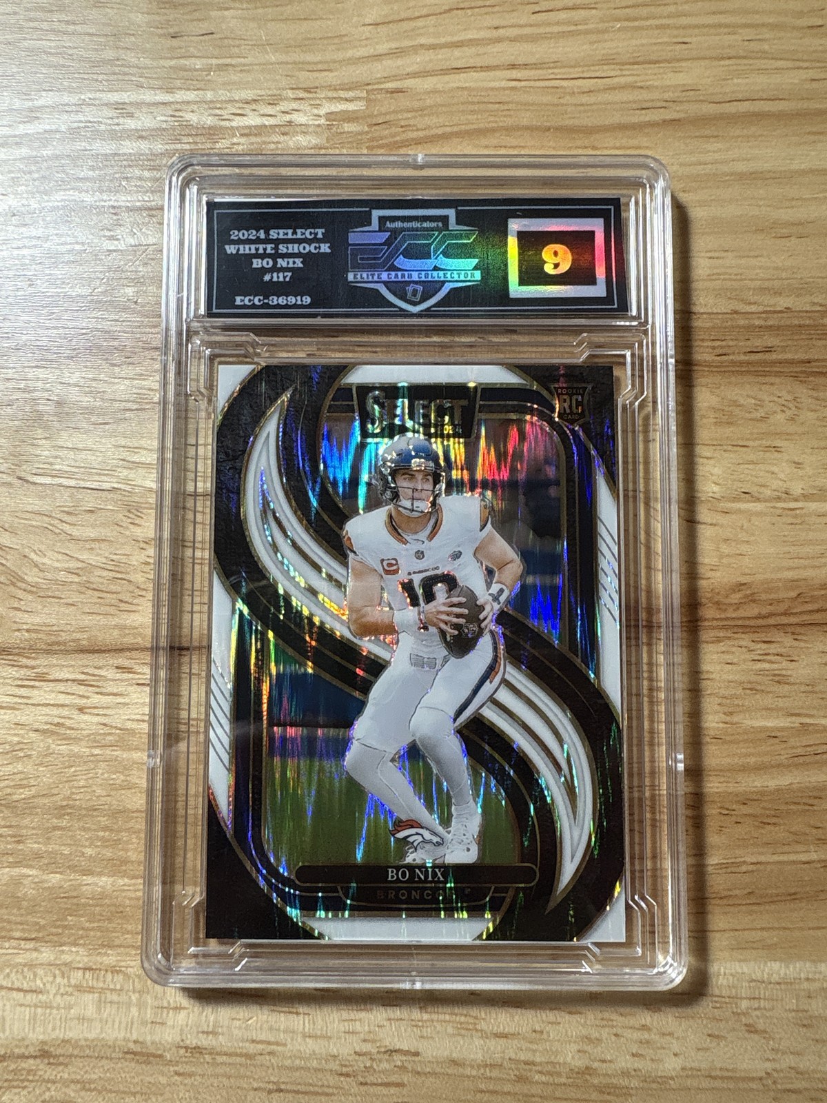2024 Panini Select #117 Bo Nix White Prizm Shock Other 9 #/199