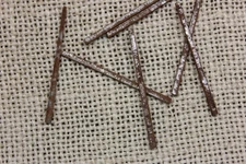 1 1/2” Old Square Headless Nails 25 Real 1850’s Vintage Rustic 5/64” Finish Head