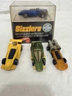 Vintage 1970 Mattel Hot Wheels Sizzlers Lot 4 Cars Indy Eagle In Box