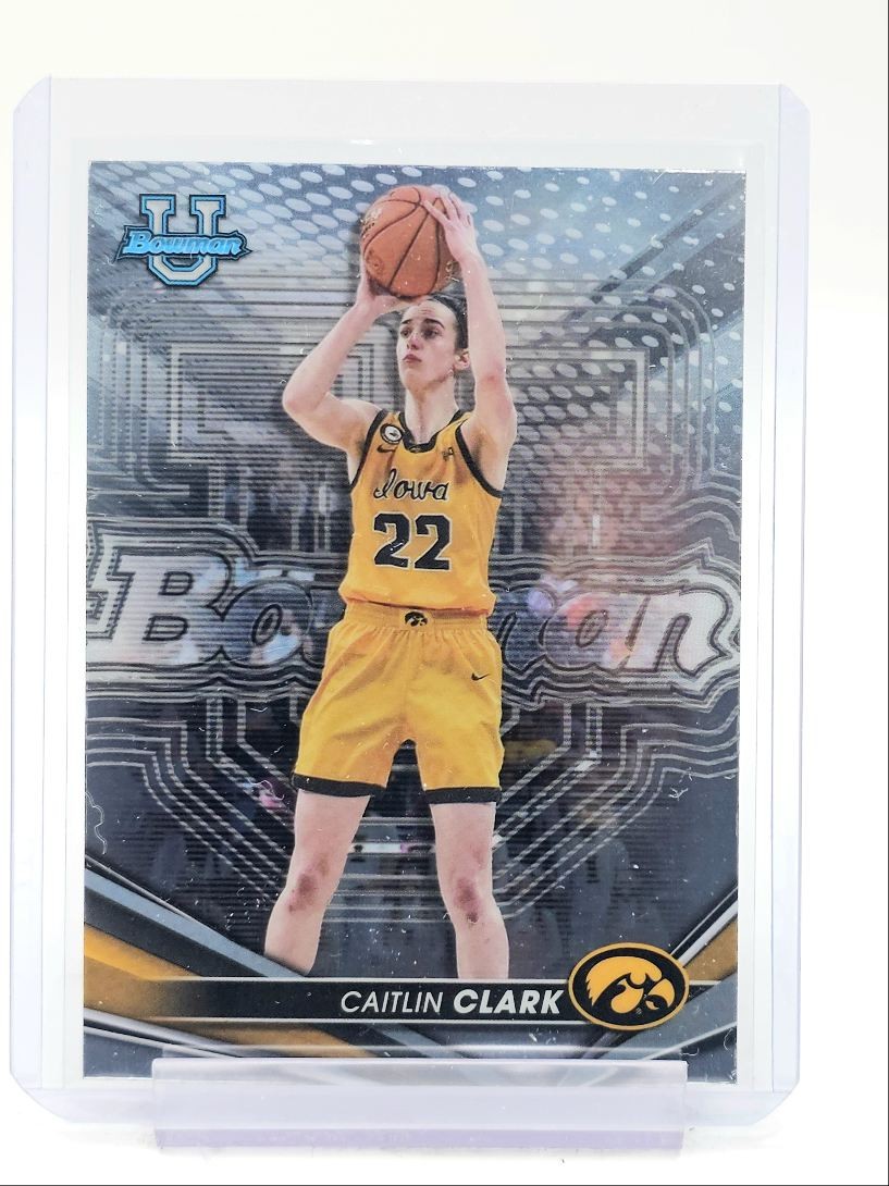 CAITLIN CLARK 2022-23 BOWMAN UNIVERSITY BEST BASKETBALL IOWA #50 Q5908