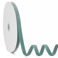 Dusty Green Velvet Ribbon Double Faced 3/8 Inch x 20Yd Christmas Wedding Gift